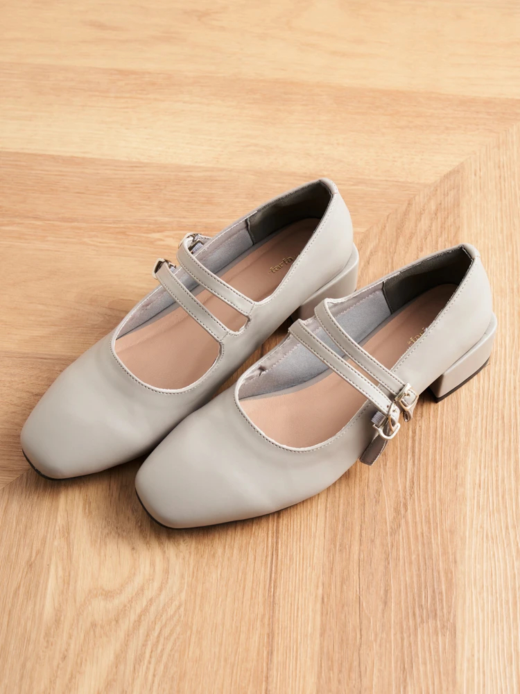 【la farfa SHOES/ラ・ファーファシューズ】[2WAY]スクエアメリージェーンパンプス