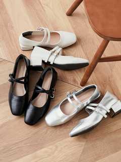 Re-J＆SUPURE(リジェイ＆スプル) |【la farfa SHOES/ラ・ファーファシューズ】[2WAY]スクエアメリージェーンパンプス