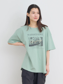 Re-J＆SUPURE(リジェイ＆スプル) |フォトプリント×ロゴ刺繍Tシャツ
