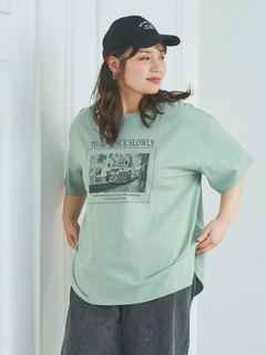 Re-J＆SUPURE(リジェイ＆スプル) |フォトプリント×ロゴ刺繍Tシャツ