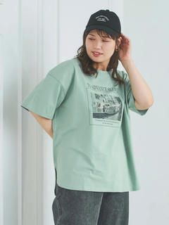 Re-J＆SUPURE(リジェイ＆スプル) |フォトプリント×ロゴ刺繍Tシャツ