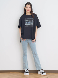 Re-J＆SUPURE(リジェイ＆スプル) |フォトプリント×ロゴ刺繍Tシャツ