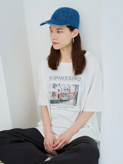 Re-J＆SUPURE(リジェイ＆スプル) |フォトプリント×ロゴ刺繍Tシャツ