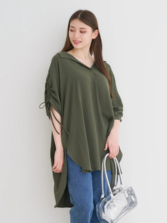 Re-J＆SUPURE(リジェイ＆スプル) |【接触冷感】袖ドロストスキッパーネックチュニック