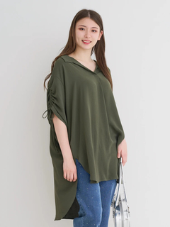 Re-J＆SUPURE(リジェイ＆スプル) |【接触冷感】袖ドロストスキッパーネックチュニック