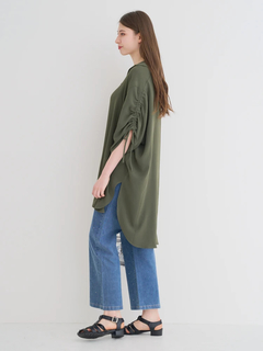 Re-J＆SUPURE(リジェイ＆スプル) |【接触冷感】袖ドロストスキッパーネックチュニック