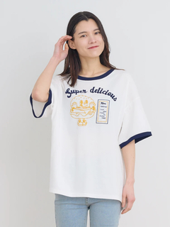 Re-J＆SUPURE(リジェイ＆スプル) |ハンバーガープリントリンガーTシャツ