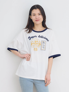 Re-J＆SUPURE(リジェイ＆スプル) |ハンバーガープリントリンガーTシャツ