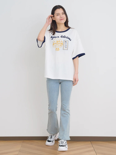Re-J＆SUPURE(リジェイ＆スプル) |ハンバーガープリントリンガーTシャツ