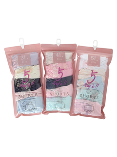 Re-J＆SUPURE(リジェイ＆スプル) |【5枚セット】アソートショーツ(LL/3L/4L)