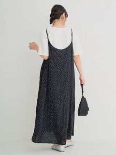 Re-J＆SUPURE(リジェイ＆スプル) |【接触冷感・UV】[SET]Tシャツ×キャミワンピース（無地・ドット柄・花柄）