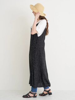 Re-J＆SUPURE(リジェイ＆スプル) |【接触冷感・UV】[SET]Tシャツ×キャミワンピース（無地・ドット柄・花柄）