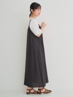 Re-J＆SUPURE(リジェイ＆スプル) |【接触冷感・UV】[SET]Tシャツ×キャミワンピース（無地・ドット柄・花柄）