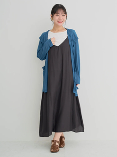 Re-J＆SUPURE(リジェイ＆スプル) |【接触冷感・UV】[SET]Tシャツ×キャミワンピース（無地・ドット柄・花柄）