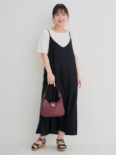 Re-J＆SUPURE(リジェイ＆スプル) |【接触冷感・UV】[SET]Tシャツ×キャミワンピース（無地・ドット柄・花柄）