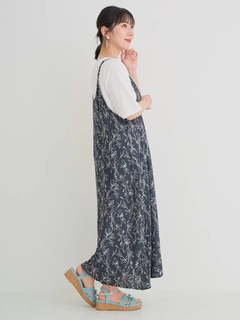 Re-J＆SUPURE(リジェイ＆スプル) |【接触冷感・UV】[SET]Tシャツ×キャミワンピース（無地・ドット柄・花柄）
