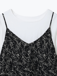 Re-J＆SUPURE(リジェイ＆スプル) |【接触冷感・UV】[SET]Tシャツ×キャミワンピース（無地・ドット柄・花柄）