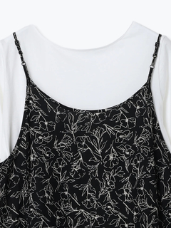 Re-J＆SUPURE(リジェイ＆スプル) |【接触冷感・UV】[SET]Tシャツ×キャミワンピース（無地・ドット柄・花柄）