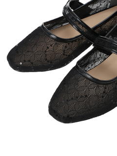 Re-J＆SUPURE(リジェイ＆スプル) |【la farfa SHOES/ラ・ファーファシューズ】チュールストラップパンプス