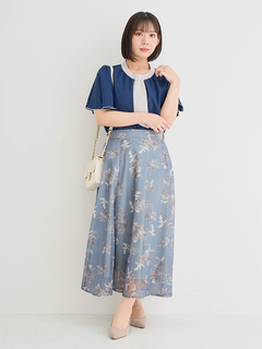 Re-J＆SUPURE(リジェイ＆スプル) |【WEB限定】花柄メッシュスカート