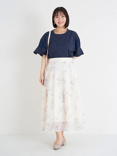 Re-J＆SUPURE(リジェイ＆スプル) |【WEB限定】花柄メッシュスカート