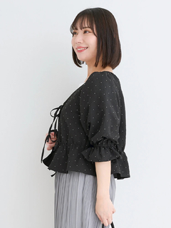 Re-J＆SUPURE(リジェイ＆スプル) |【WEB限定】ビジュージョーゼットリボンカーディガン