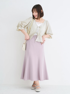 Re-J＆SUPURE(リジェイ＆スプル) |【WEB限定】ビジュージョーゼットリボンカーディガン