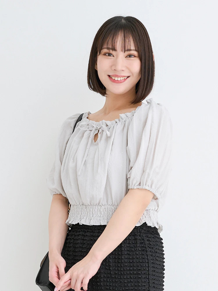 WEB限定】[前後2WAY]ビジュージョーゼットオフショルブラウス