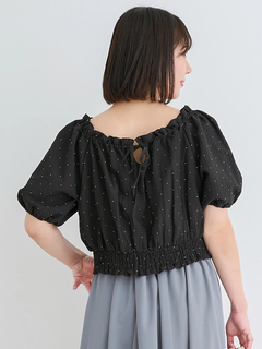 Re-J＆SUPURE(リジェイ＆スプル) |【WEB限定】[前後2WAY]ビジュージョーゼットオフショルブラウス