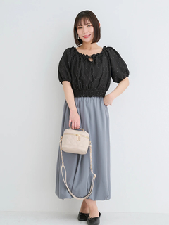 Re-J＆SUPURE(リジェイ＆スプル) |【WEB限定】[前後2WAY]ビジュージョーゼットオフショルブラウス