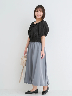 Re-J＆SUPURE(リジェイ＆スプル) |【WEB限定】[前後2WAY]ビジュージョーゼットオフショルブラウス