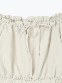 Re-J＆SUPURE(リジェイ＆スプル) |【WEB限定】[前後2WAY]ビジュージョーゼットオフショルブラウス