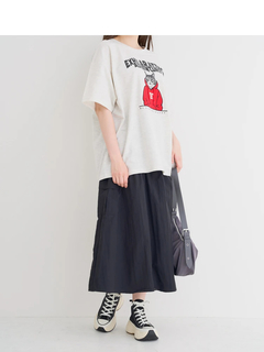 Re-J＆SUPURE(リジェイ＆スプル) |ミニ裏毛ネコプリントTシャツ