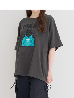 Re-J＆SUPURE(リジェイ＆スプル) |ミニ裏毛ネコプリントTシャツ