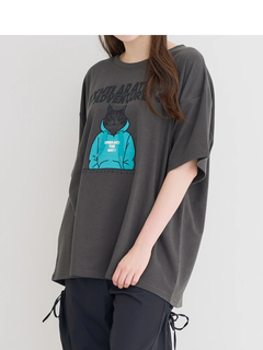 Re-J＆SUPURE(リジェイ＆スプル) |ミニ裏毛ネコプリントTシャツ