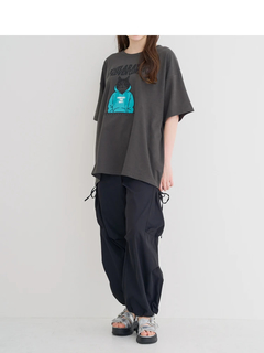 Re-J＆SUPURE(リジェイ＆スプル) |ミニ裏毛ネコプリントTシャツ