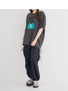 Re-J＆SUPURE(リジェイ＆スプル) |ミニ裏毛ネコプリントTシャツ