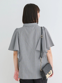 Re-J＆SUPURE(リジェイ＆スプル) |フレアスリーブブラウス（ストライプ柄・チェック柄）