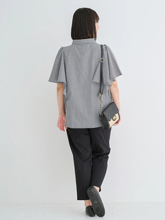 Re-J＆SUPURE(リジェイ＆スプル) |フレアスリーブブラウス（ストライプ柄・チェック柄）