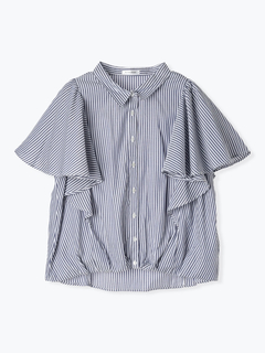 Re-J＆SUPURE(リジェイ＆スプル) |フレアスリーブブラウス（ストライプ柄・チェック柄）