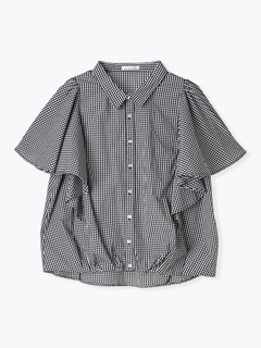 Re-J＆SUPURE(リジェイ＆スプル) |フレアスリーブブラウス（ストライプ柄・チェック柄）