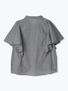 Re-J＆SUPURE(リジェイ＆スプル) |フレアスリーブブラウス（ストライプ柄・チェック柄）