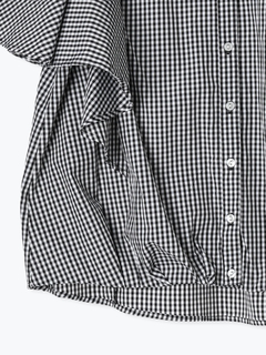 Re-J＆SUPURE(リジェイ＆スプル) |フレアスリーブブラウス（ストライプ柄・チェック柄）