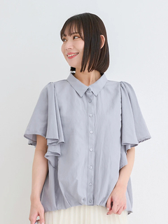 WEB限定】ラッフルフリルスリーブチュニック（大きいサイズ