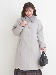 Re-J＆SUPURE(リジェイ＆スプル) |2WAYウール混フェイクファーコート