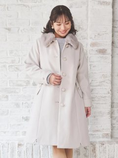 Re-J＆SUPURE(リジェイ＆スプル) |2WAYウール混フェイクファーコート