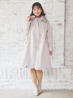 Re-J＆SUPURE(リジェイ＆スプル) |2WAYウール混フェイクファーコート