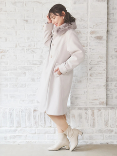 Re-J＆SUPURE(リジェイ＆スプル) |2WAYウール混フェイクファーコート