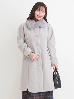 Re-J＆SUPURE(リジェイ＆スプル) |2WAYウール混フェイクファーコート