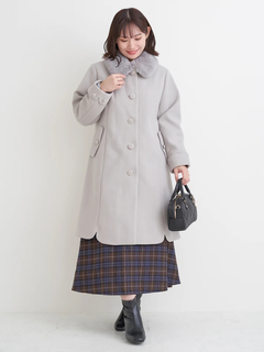 Re-J＆SUPURE(リジェイ＆スプル) |2WAYウール混フェイクファーコート